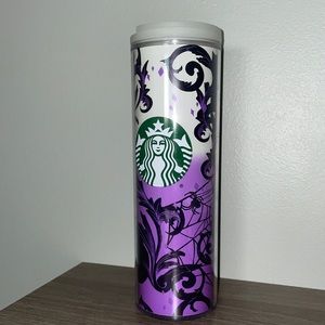 Limited Addition Starbucks 16oz Cold Cup Halloween Purple Glow In The Dark Cup